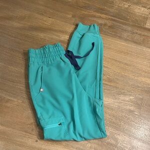 Figs surgical green high waisted Jogger Pants, size XS